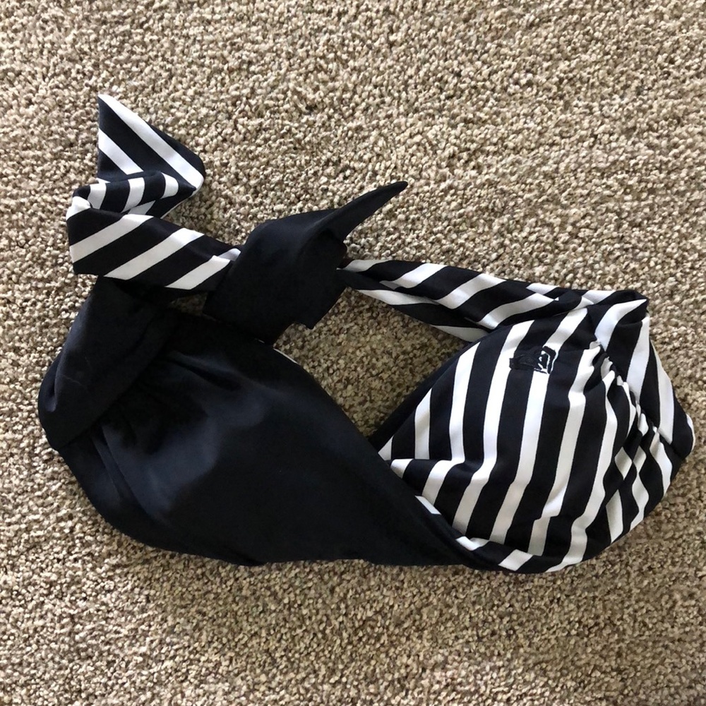 stripped bandeau top